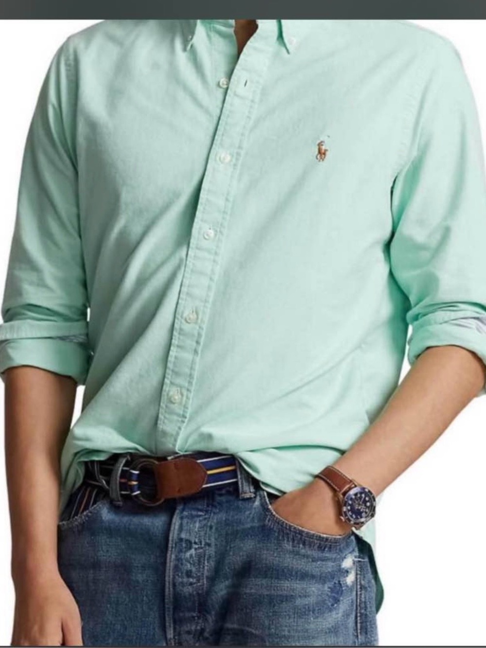 Polo by Ralph Lauren Mint Oxford Button-Down Shirt men’s size xl